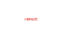 I RIFIUTI