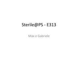 Sterile@PS and E313