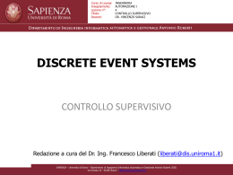 Lezione 15 - Dipartimento di Informatica e Sistemistica