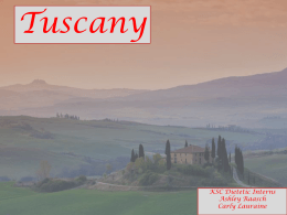 Tuscany - Dietetic Internship