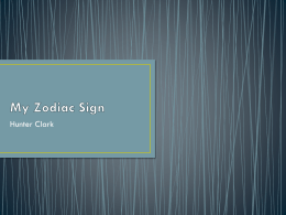 My Zodiac Sign - Hunter e il Mondo