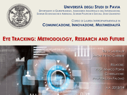 Eye Tracking - Cim - Università degli studi di Pavia