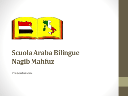 Scuola Araba Bilingue Nagib Mahfuz Presentazione