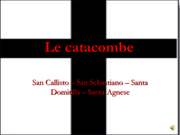 Le catacombe - Liceo Socrate