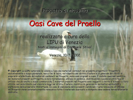 Progetto LIPU Oasi Cave del Praello formato PPS