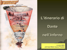 L`itinerario di Dante nellinferno