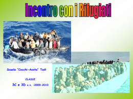 incontro con i rifugiati politici - Scuola Media "Cocchi