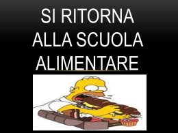 si ritorna alla scuola alimentare