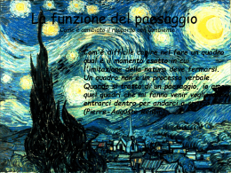 La funzione del paesaggio