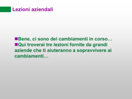 Lezioni aziendali Tre favole illustrate in power point per