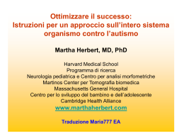 Un approccio sull`intero sistema organismo per trattare l`autismo