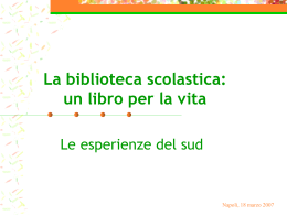 La biblioteca scolastica: un libro per la vita