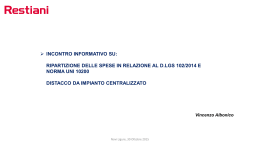 D.lgs 102/2014, norma Uni 10200, distacco da impianto centralizzato