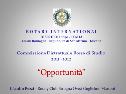 Opportunit&agrave; - Rotary International