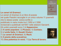 Le ceneri di Gramsci (Testo del poemetto).
