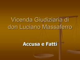Sintesi della vicenda (documento Power Point)