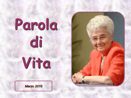 Parola di Vita - Marzo 2010 - Santuario San Calogero Eremita