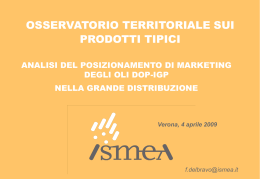 il posizionamento degli oli a do