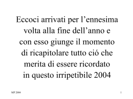 Sommario Anno 2004 - Quei cittini di siena