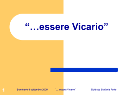Essere vicario (Forte) - Asal Associazione Scuole Autonome del Lazio
