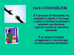Diapositive  Il ciclo della vita 1 - Counseling
