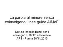 Scarica la presentazione con il filmato