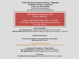 UNA SPIRITUALIT&Agrave; DELL`ACCOGLIENZA