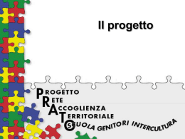 Il progetto - Scuola integra culture