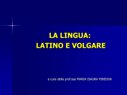 001_1 - La lingua_latino e volgare