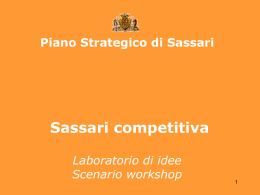 Scenario workshop* Citt&agrave; Competitiva ( temi