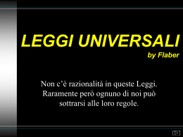 LEGGI UNIVERSALI - Flavio Berlanda