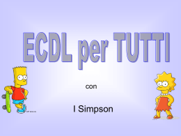 Vedi "ECDL per tutti con i Simpson"