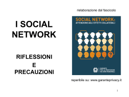 I SOCIAL NETWORK - Collegio San Giuseppe