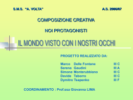 Il mondo visto con i nostri occhi (presentazione