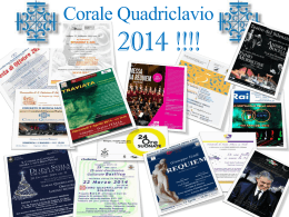 GRAZIE 2014 !!!! - Corale Quadriclavio