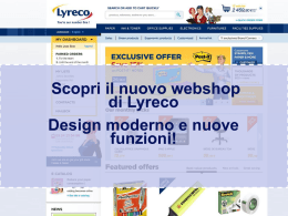 Il Webshop di Lyreco