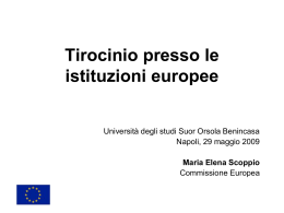 Slide - Istituto Universitario Suor Orsola Benincasa
