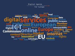 Slide Agenda digitale europea