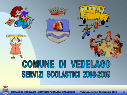 Servizi Scolastici a.s. 2008 / 2009