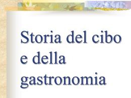 Storia del cibo e della gastronomia