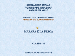 Mazara e la pesca! - Scuola Media Statale Giuseppe Grassa
