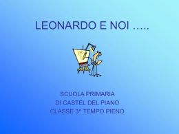 LEONARDO E NOI &hellip;..