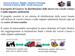 Il progetto di Genova: la distribuzione delle merci con veicoli a