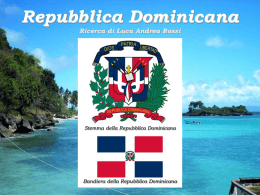 Repubblica Dominicana - Ricerca di Luca Andrea Rossi