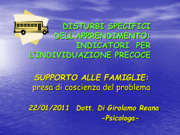 indicatori per l`individuazione precoce