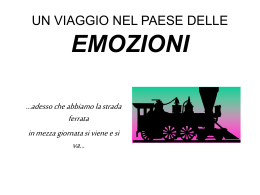 UN VIAGGIO NEL PAESE DELLE EMOZIONI