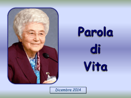 Parola di Vita Dicembre 2014 - Santuario San Calogero Eremita