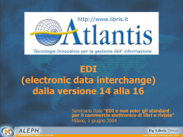 EDI in Aleph500 ver. 16.2
