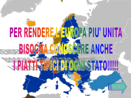 PER RENDERE L`EUROPA PIU` UNITA BISOGNA CONOSCERE