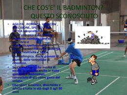 Badminton - quindicizero.it
